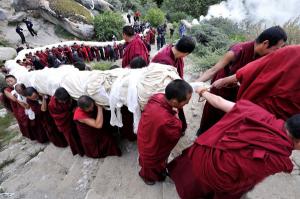 Shoton Festival monks